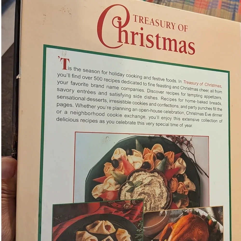 Treasury of Christmas Cookbook 1997 Hardcover 500+ Holiday Brand Name Recipes